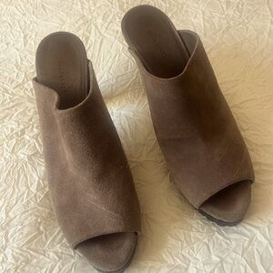 All Saints suede mules